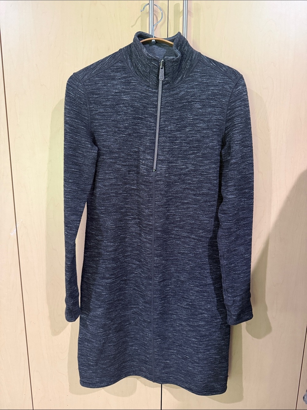 Tommy Bahama Charcoal Heather Zip-Up Turtleneck Sweater
